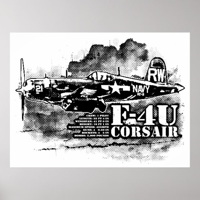 PÓSTER F4U CORSAIR (Frente)