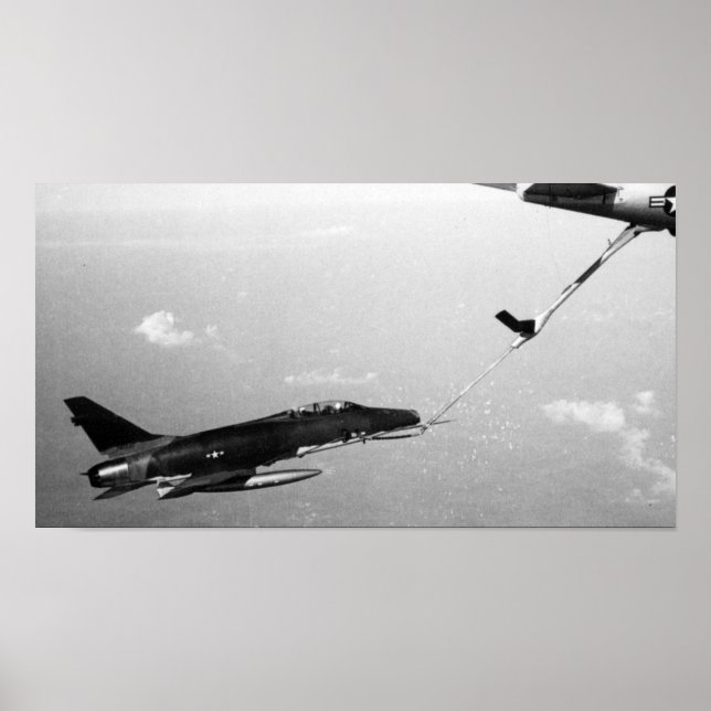 Póster F-100 SABRE estupendo (Frente)