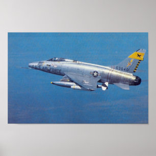 Póster F-100 SABRE estupendo