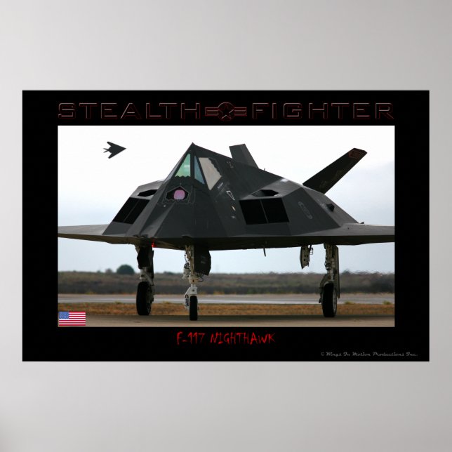 Póster F-117 Poster de lucha furtiva (Frente)