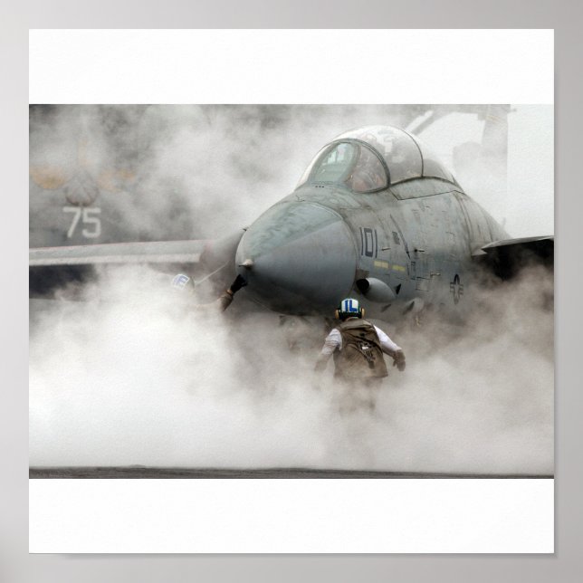 Póster F-14 en humo (Frente)