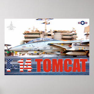Póster F-14 POSTER de "LANZAMIENTO" TOMCAT