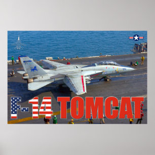 Póster F-14 POSTER de "LANZAMIENTO" TOMCAT