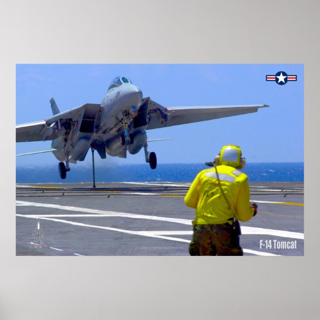 PÓSTER F-14 POSTER "HOOK DOWN" TOMCAT (Frente)