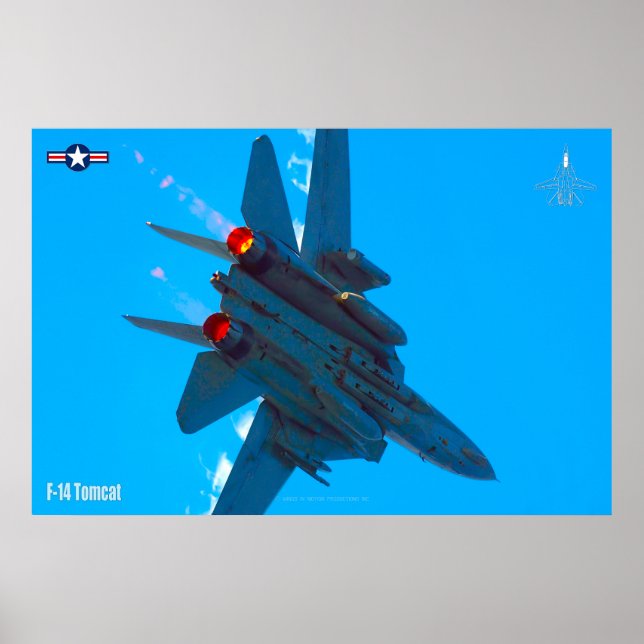 PÓSTER F-14 POSTER TOMCAT "AFTERBURNER" (Frente)