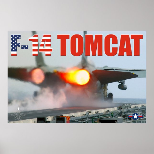 PÓSTER F-14 POSTER TOMCAT "AFTERBURNER" (Frente)