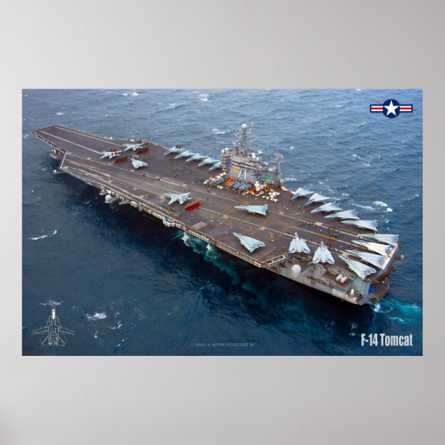 PÓSTER F-14 POSTER TOMCAT "CARRIER" (Frente)