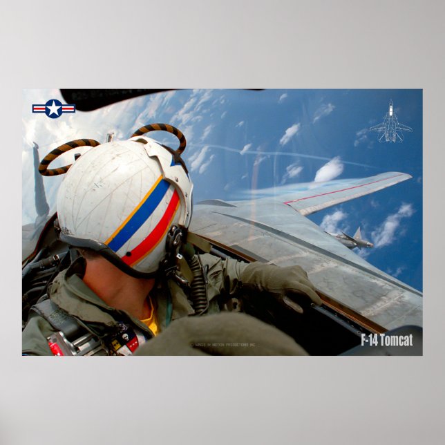PÓSTER F-14 POSTER TOMCAT "CHECK SIX" (Frente)
