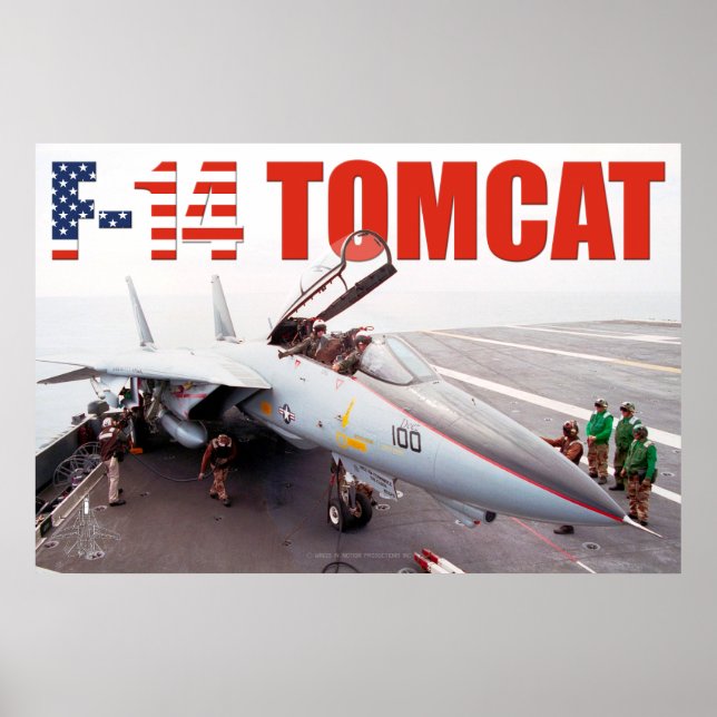 PÓSTER F-14 POSTER TOMCAT "PREFLIGHT" (Frente)