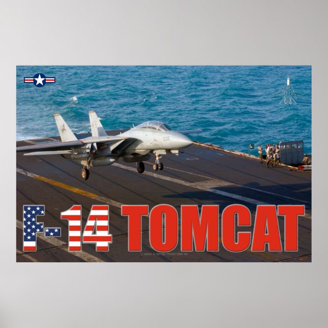 PÓSTER F-14 POSTER TOMCAT "TRAP" (Frente)