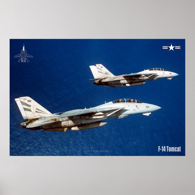 PÓSTER F-14 POSTER TOMCAT "WINGMAN" (Frente)