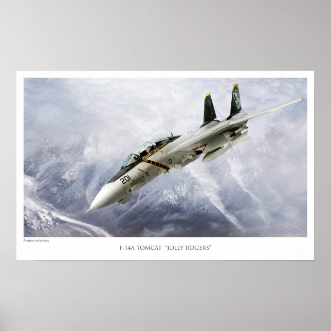 PÓSTER F-14A TOMCAT VF-84 JOLLY ROGERS (Frente)