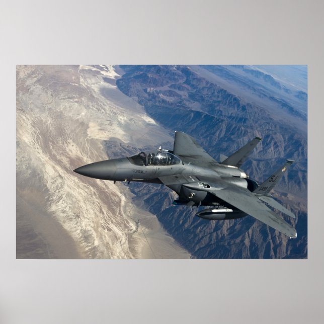 Póster F-15 Águila de huelga (Frente)