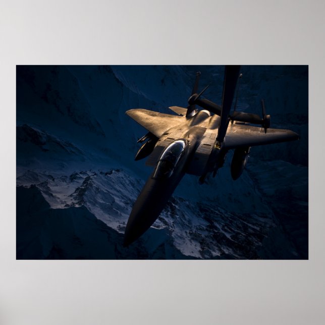 Póster F-15 Águila de huelga (Frente)