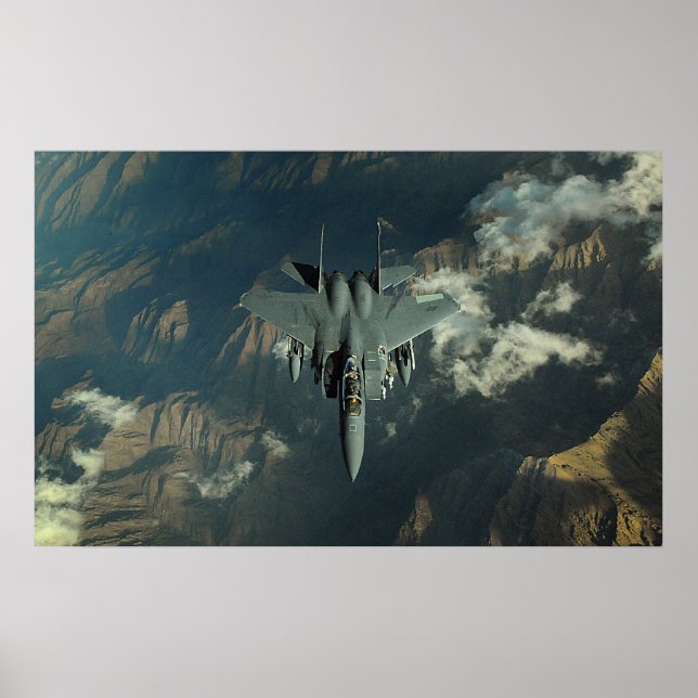Póster F-15 Águila de huelga (Frente)