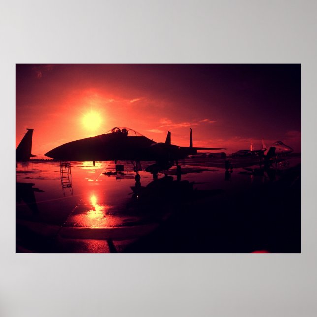 Póster F-15 Eagle Fighter Jet (Frente)