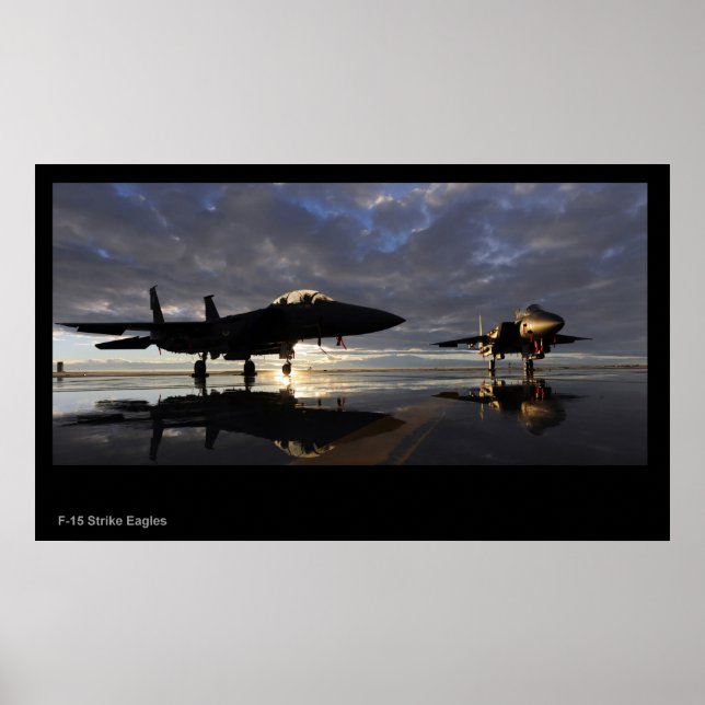 Póster F-15 poster de Águilas de Huelga (Frente)