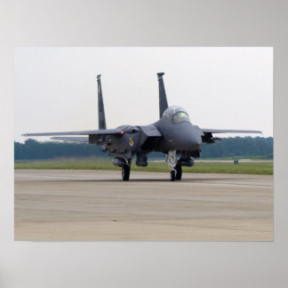 Póster F-15E de Seymour Johnson AFB en Shaw AFB, SC.