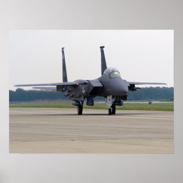 Póster F-15E de Seymour Johnson AFB en Shaw AFB, SC. (Frente)