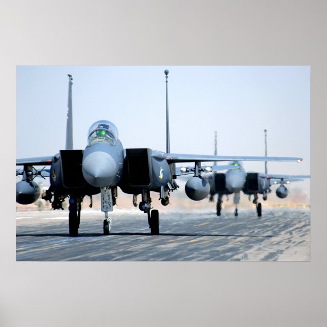Póster F-15E Strike Eagle Aircraft (Frente)