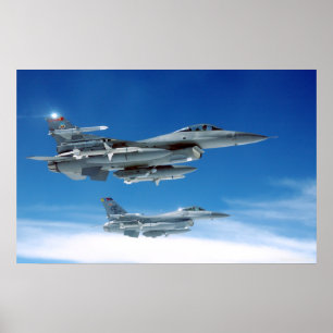 Póster F-16 de la fuerza aérea