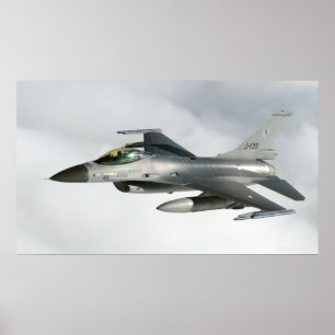 Póster F-16 de la Real Fuerza Aérea de los Países Bajos