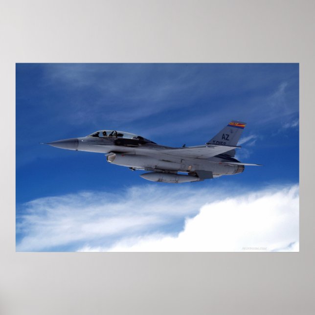 Póster F-16 Dos Asientos (Frente)