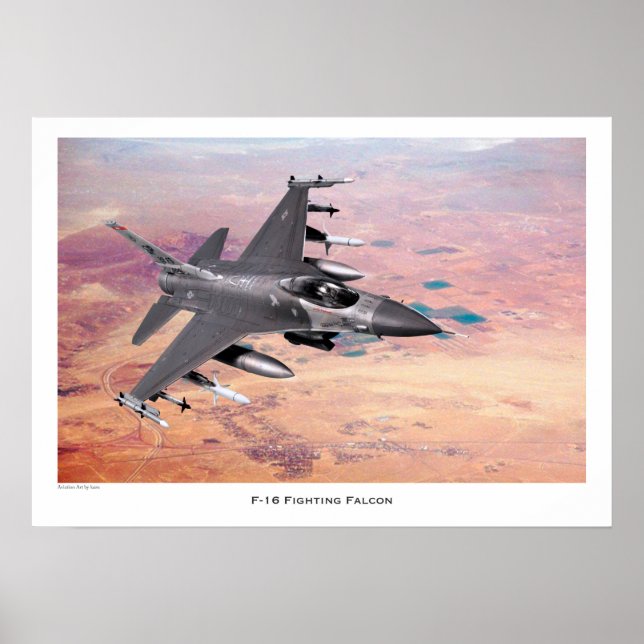 Póster F-16 Fighting Falcon (Frente)