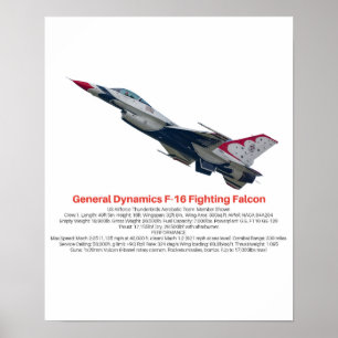 Póster F-16 Luchando contra el Halcón