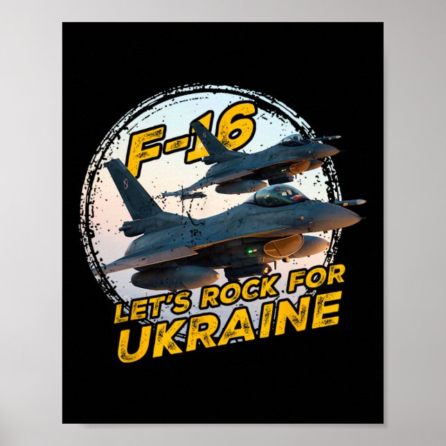 Póster F-16 Ucrania  (Frente)