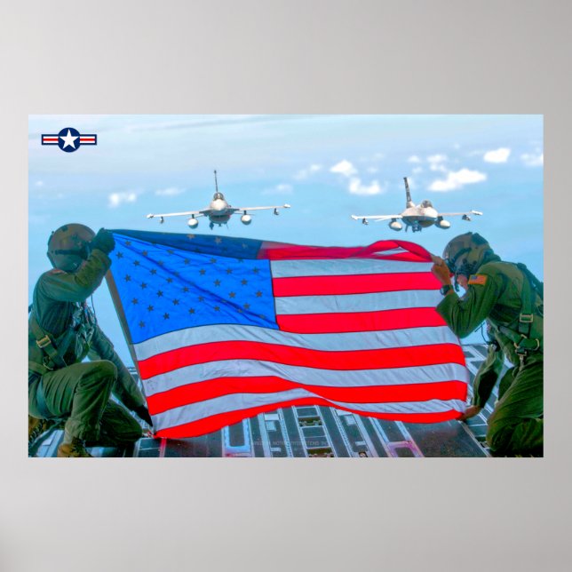 PÓSTER F-16C FALCÓN DE COMBATE (Frente)
