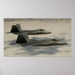 Póster F-22 Avión Raptor