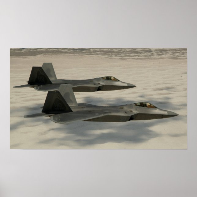 Póster F-22 Avión Raptor (Frente)