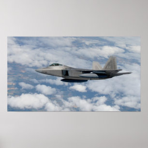 Póster F-22 Avión Raptor