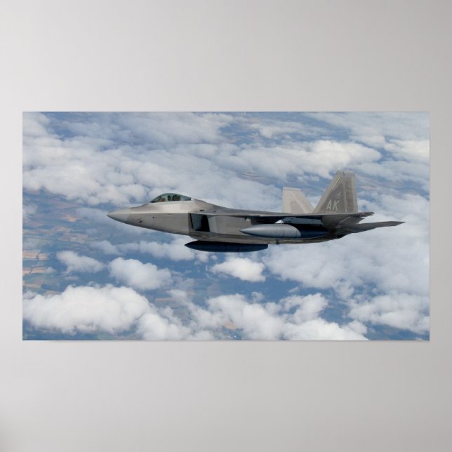 Póster F-22 Avión Raptor (Frente)