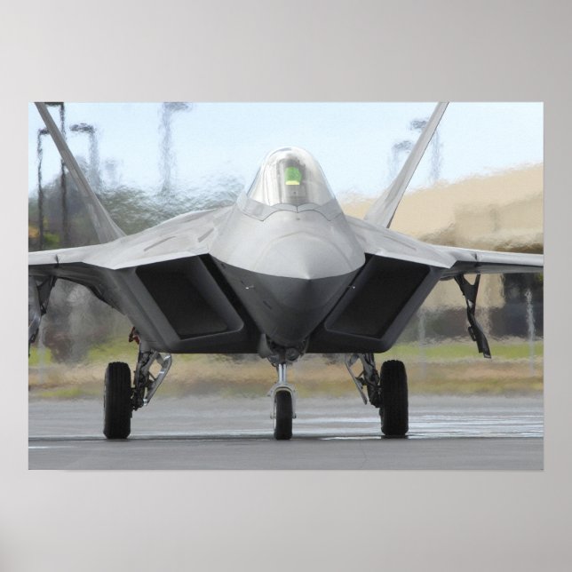 Póster F-22 Avión Raptor (Frente)