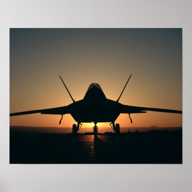 Póster F-22 Avión Raptor (Frente)