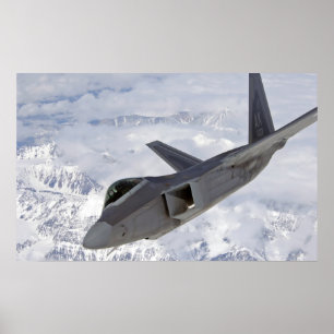 Póster F-22 Avión Raptor