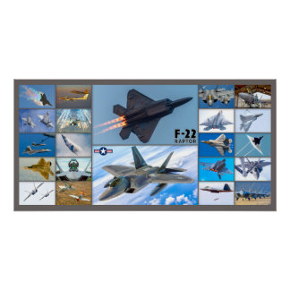PÓSTER F-22 "MONTAJE" DEL RAPTOR