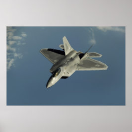 Póster F-22 Raptor Fighter Jet