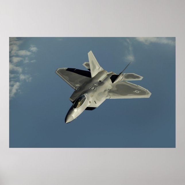 Póster F-22 Raptor Fighter Jet (Frente)