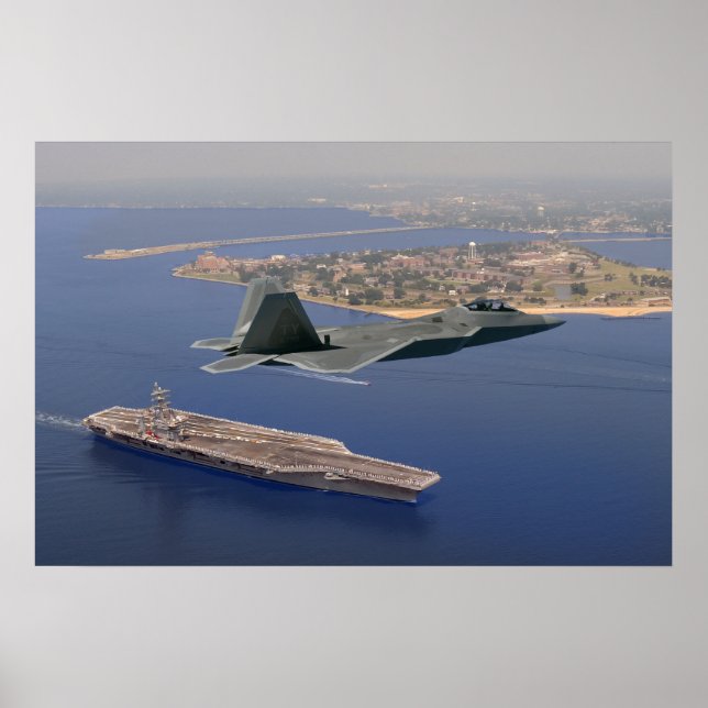 Póster F-22 Raptor Fly-By (Frente)