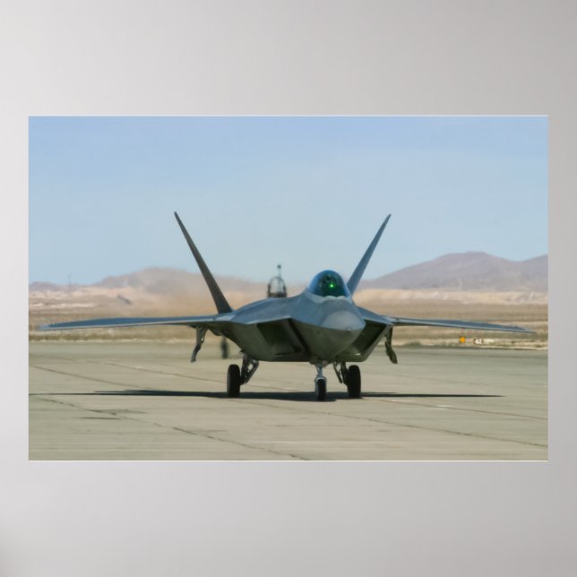 Póster F-22 Raptor Taxiing (Frente)