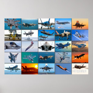 PÓSTER F-35 LUCES II "MONTAJE"