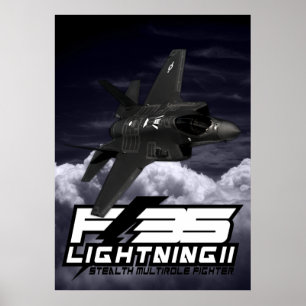 Póster F-35 relámpago II