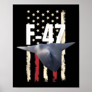 Póster F 47 Avión de combate F-47 Jet Fighter Jet - Ofici