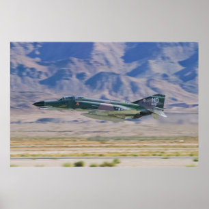 Póster F-4 fantasma II de paso bajo