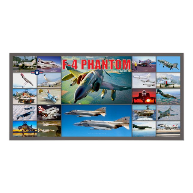 PÓSTER F-4 FANTOM II "MONTAJE" (Anverso)