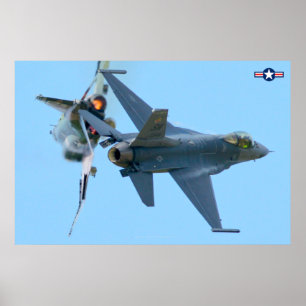 Póster F-4 FANTOM y F-16 FIGHTING FALCON
