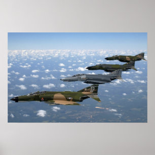 Póster F-4 poster del vuelo de la herencia del fantasma